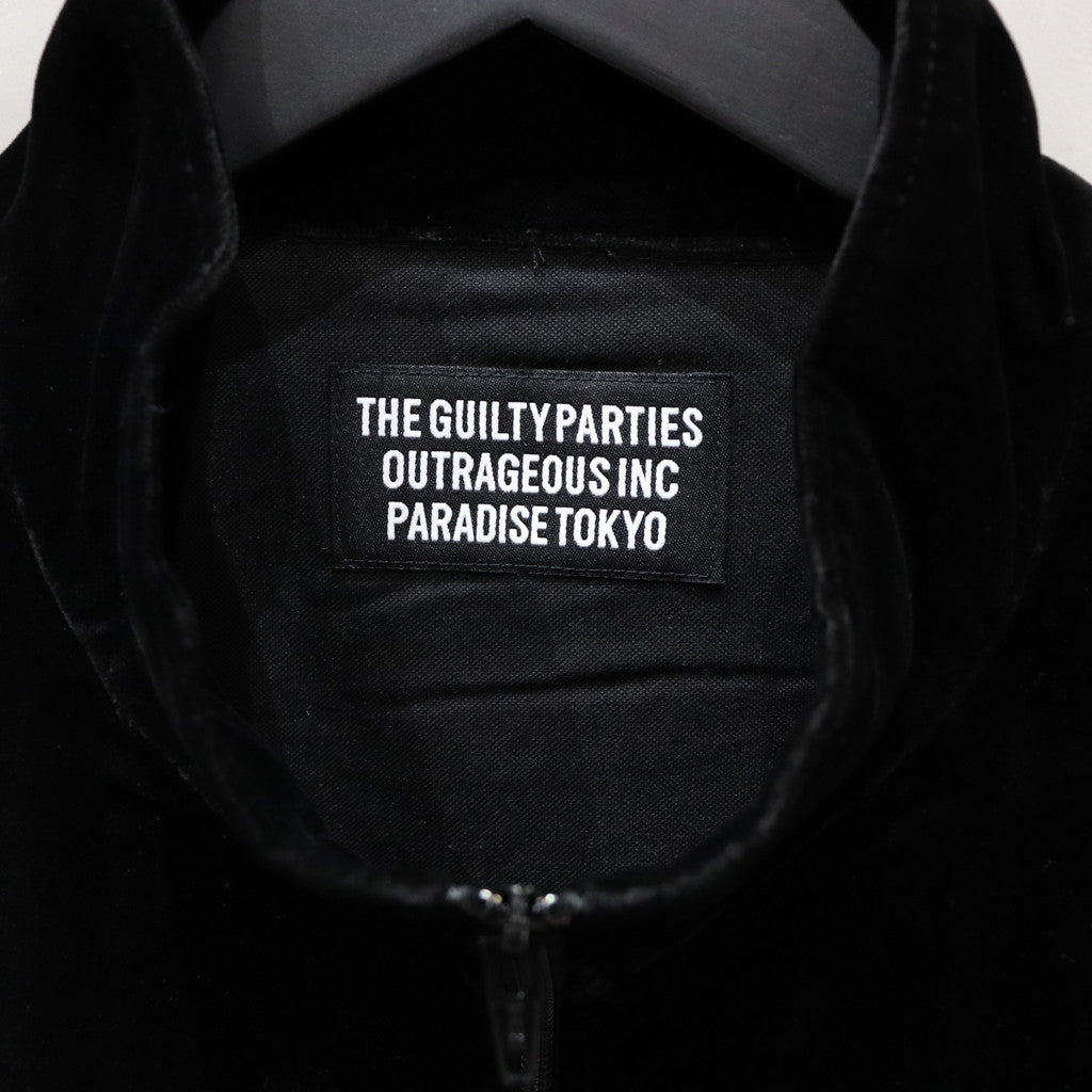 VELVET TRACK JACKET #BLACK [24SSE-WMO-TJ01] - cocorozashi 三重県