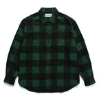 FLANNEL REGULAR COLLAR SHIRT -TYPE 2- #GREEN [24SSE-WMS-RC02]