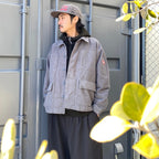 BRUSHED SOFT COTTON JACKET #GREY [CES25JK19]