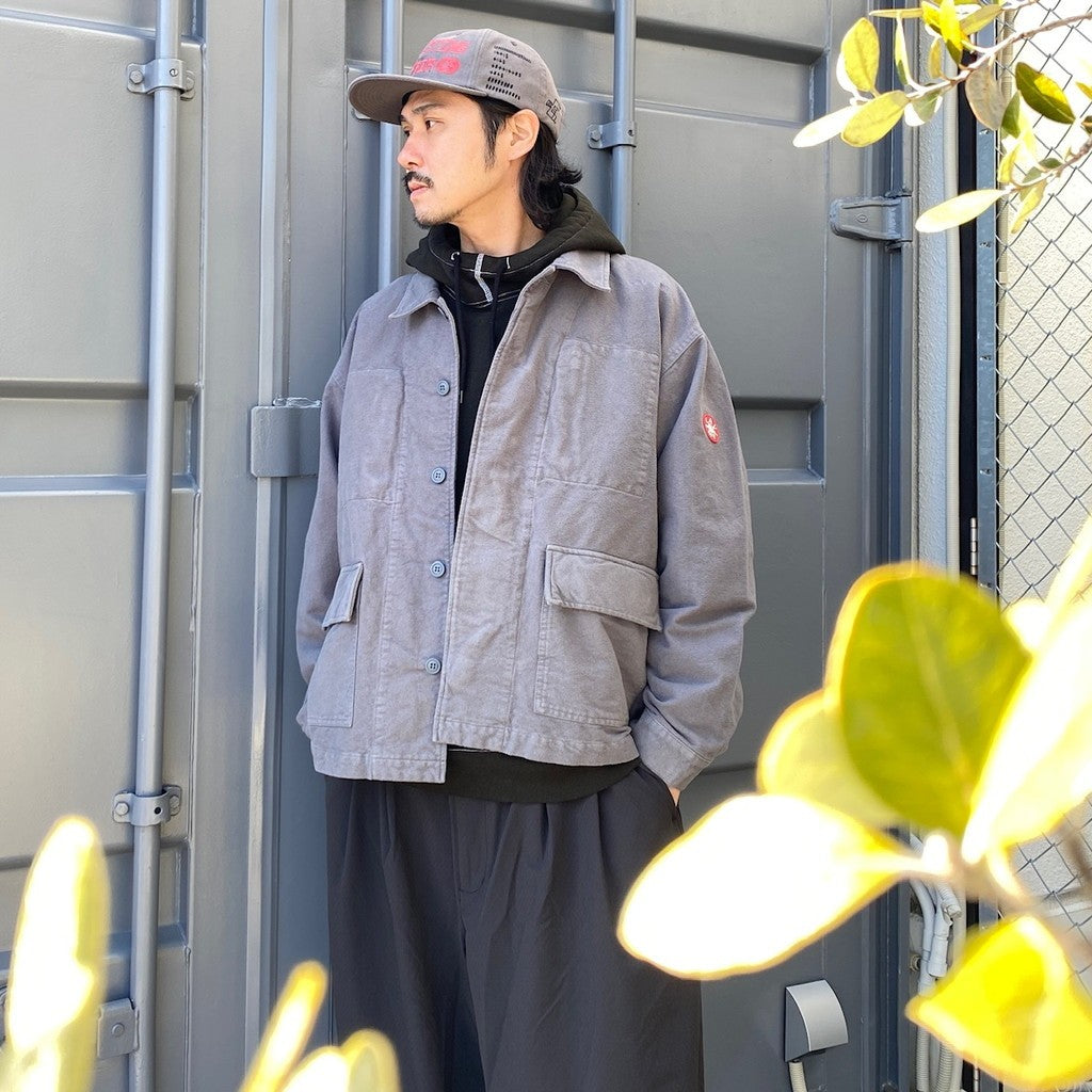 BRUSHED SOFT COTTON JACKET #GREY [CES25JK19]