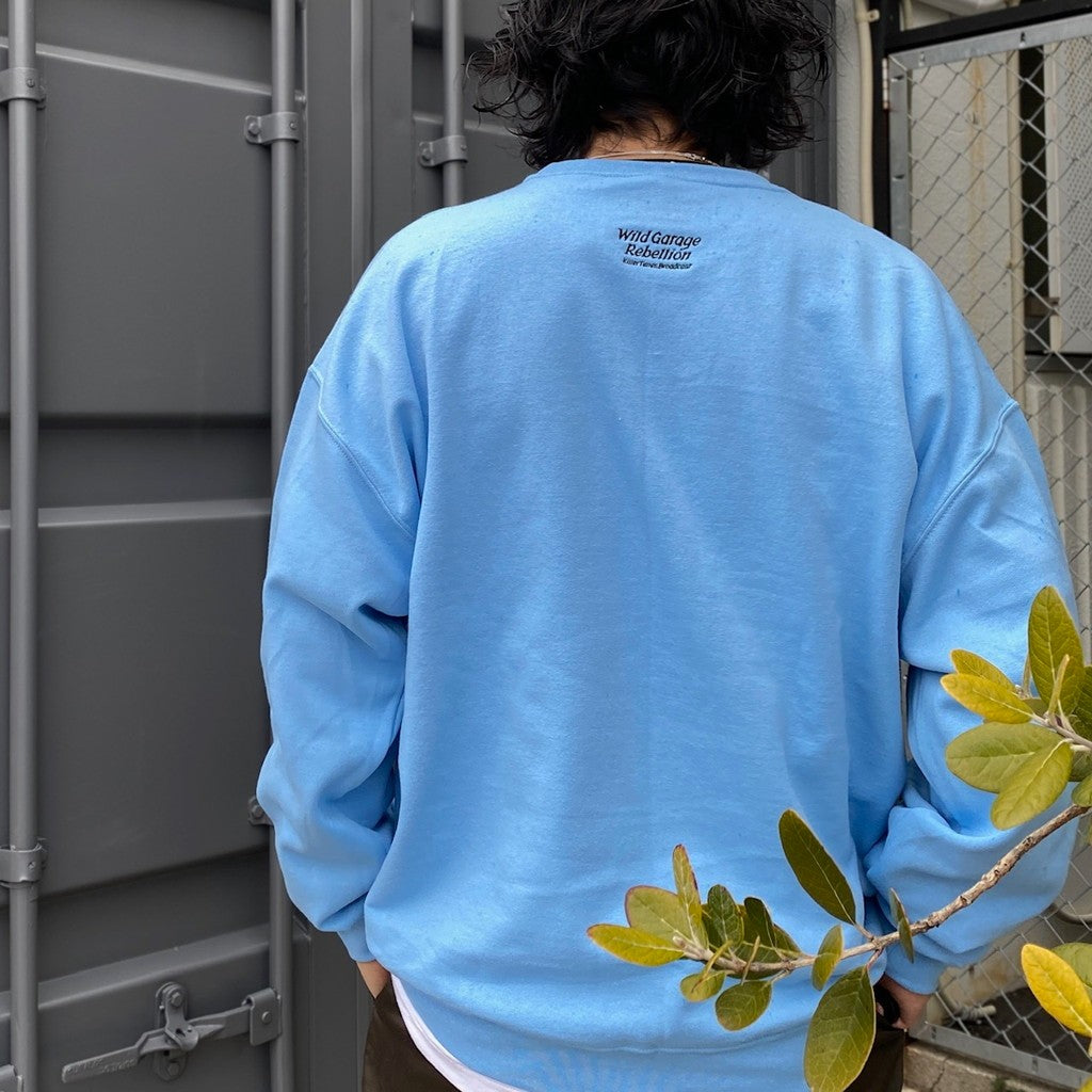 圓領運動衫 - 型號 3- #藍色 [24SS-WMC-SS03]