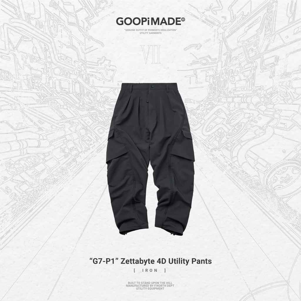 「G7-P1」Zettabyte 4D 實用褲#IRON [GOOPI-23AW-OCT-01]