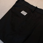 DOUBLE PLEATED CHINO TROUSERS #BLACK [24SS-WMP-PT10]