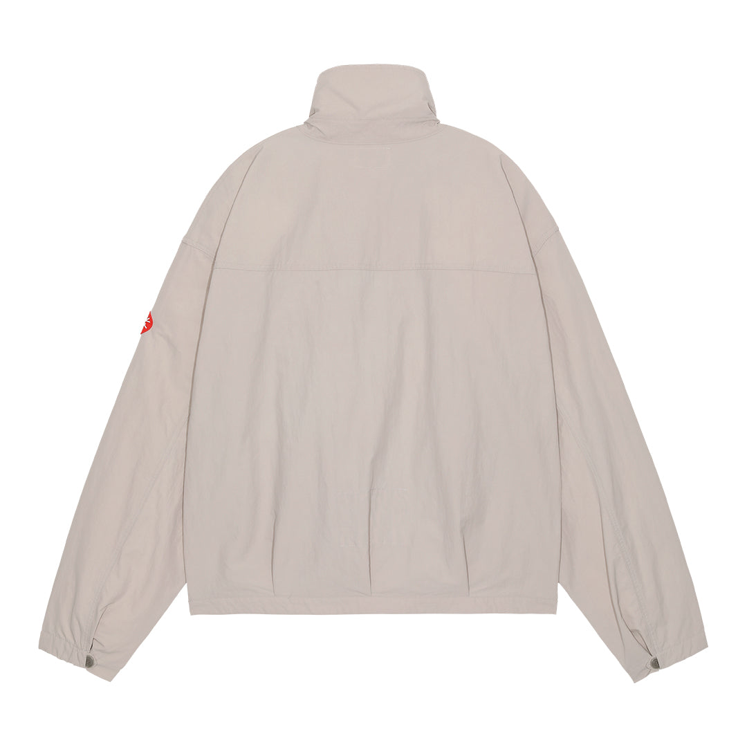STAND COLLAR NYLON ZIP JACKET #BEIGE [CES24JK14]