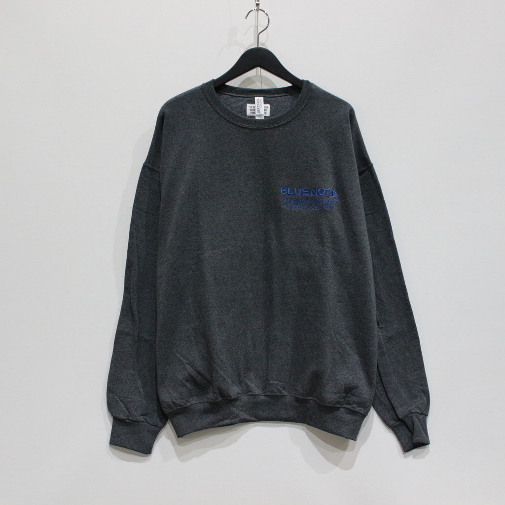 BLUE NOTE | CREW NECK SWEAT SHIRT -TYPE 4- #CHARCOAL [BLUENOTE-WM-SS08]