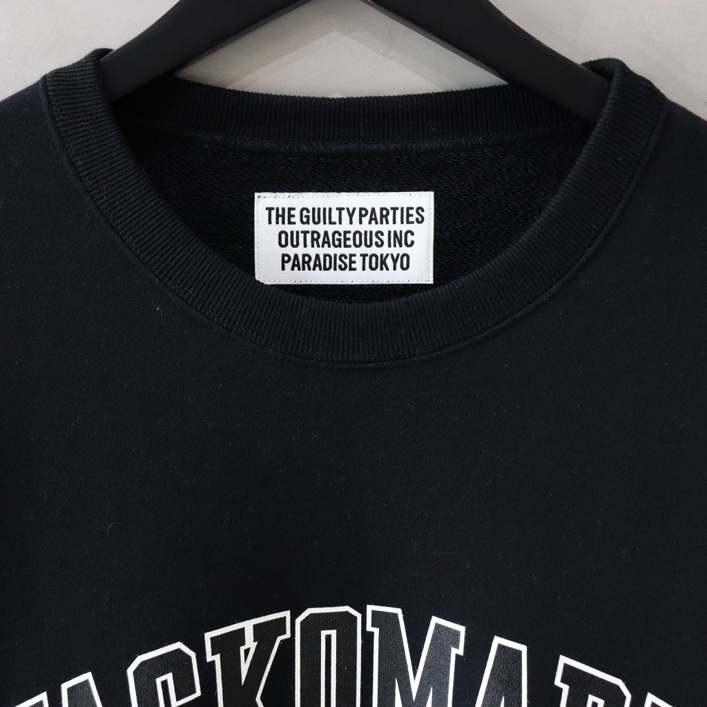 中等重量圓領運動衫 - 類型 1- #黑色 [24SS-WMC-SS13]