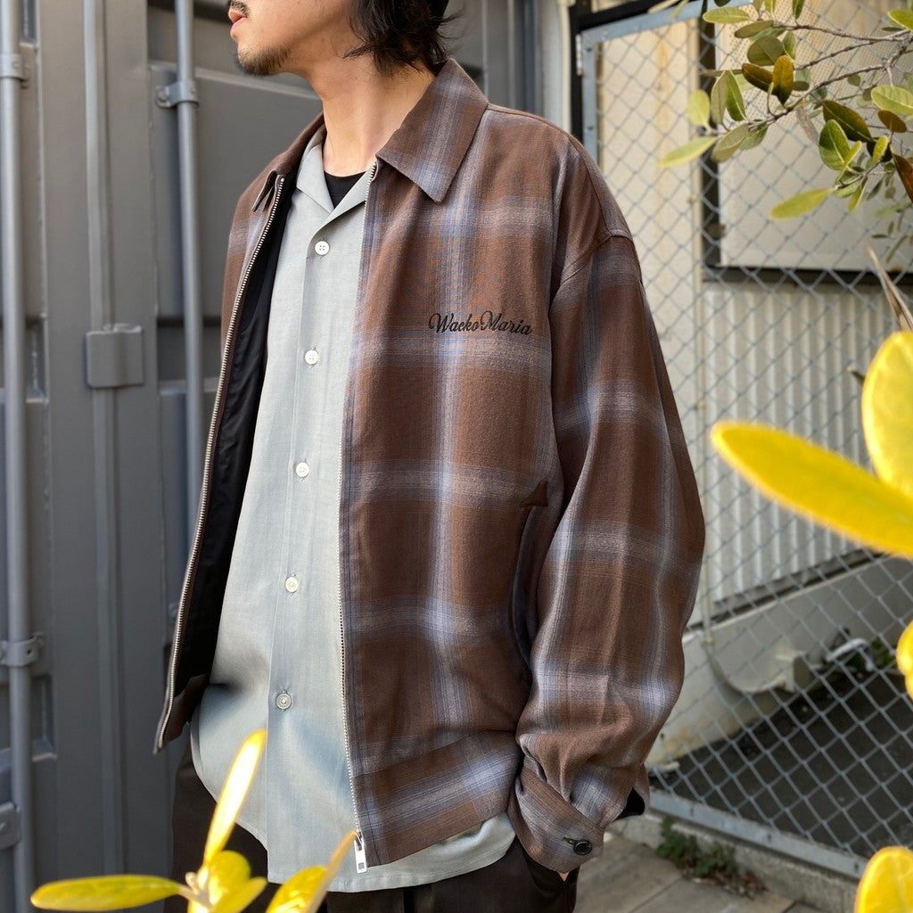 OMBRE CHECK 50'S JACKET -C- -TYPE 1- #BROWN [24SS-WMO-BL18]