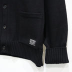 LETTERED CARDIGAN -TYPE 2- #BLACK [23FW-WMK-KN24]
