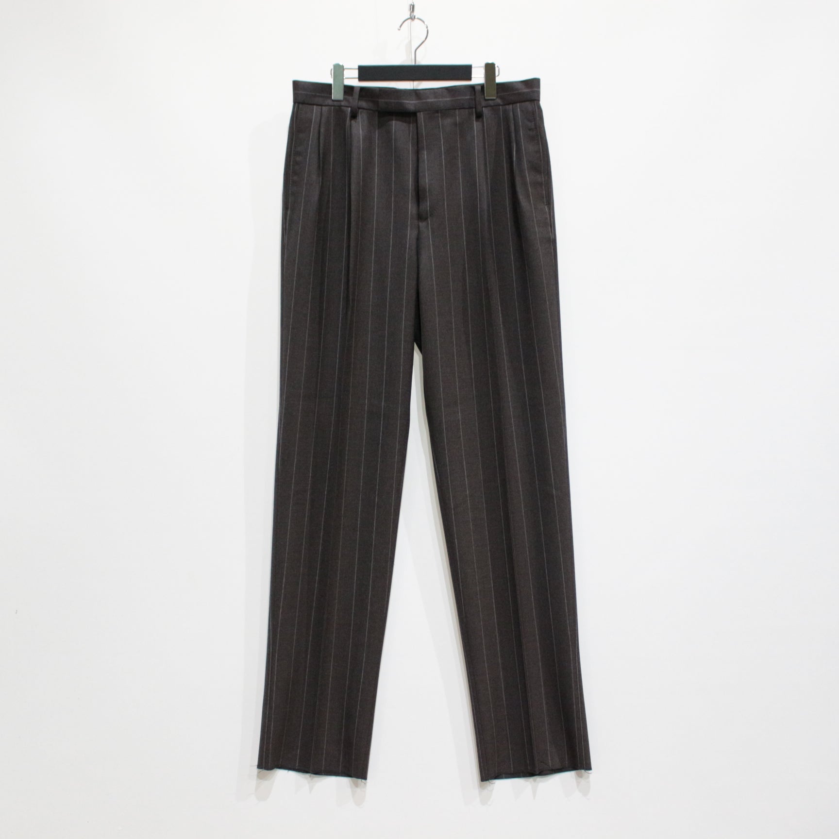 23ss DOUBLE PLEATED TROUSERS ブラックsサイズ - スラックス