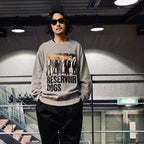 落水狗 | 中等重量圓領運動衫 #灰色 [RD-WM-SS02]