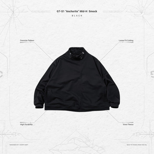 G7-S1「Anchorite」中 H 罩衫 #BLACK [GOOPI-23AW-JAN-02]