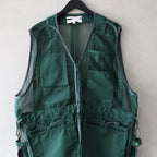 ROPE MESH LONG VEST #GREEN [FSU10241U0001]