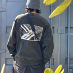 WASHED DIMENSIONS CREW NECK #BLACK [CES25CS08]