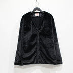 毛皮開襟衫#黑色 [SC2320-CT01]