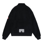 HEAVY WOOL BOA HALF ZIP #BLACK [CES24CS22]