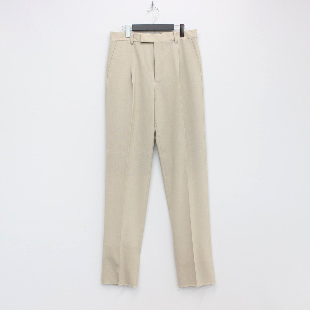 PLEATED TROUSERS -TYPE 2- #L-BEIGE [23SS-WMP-TR05 / 24SSE-WMP-TR02] –  cocorozashi