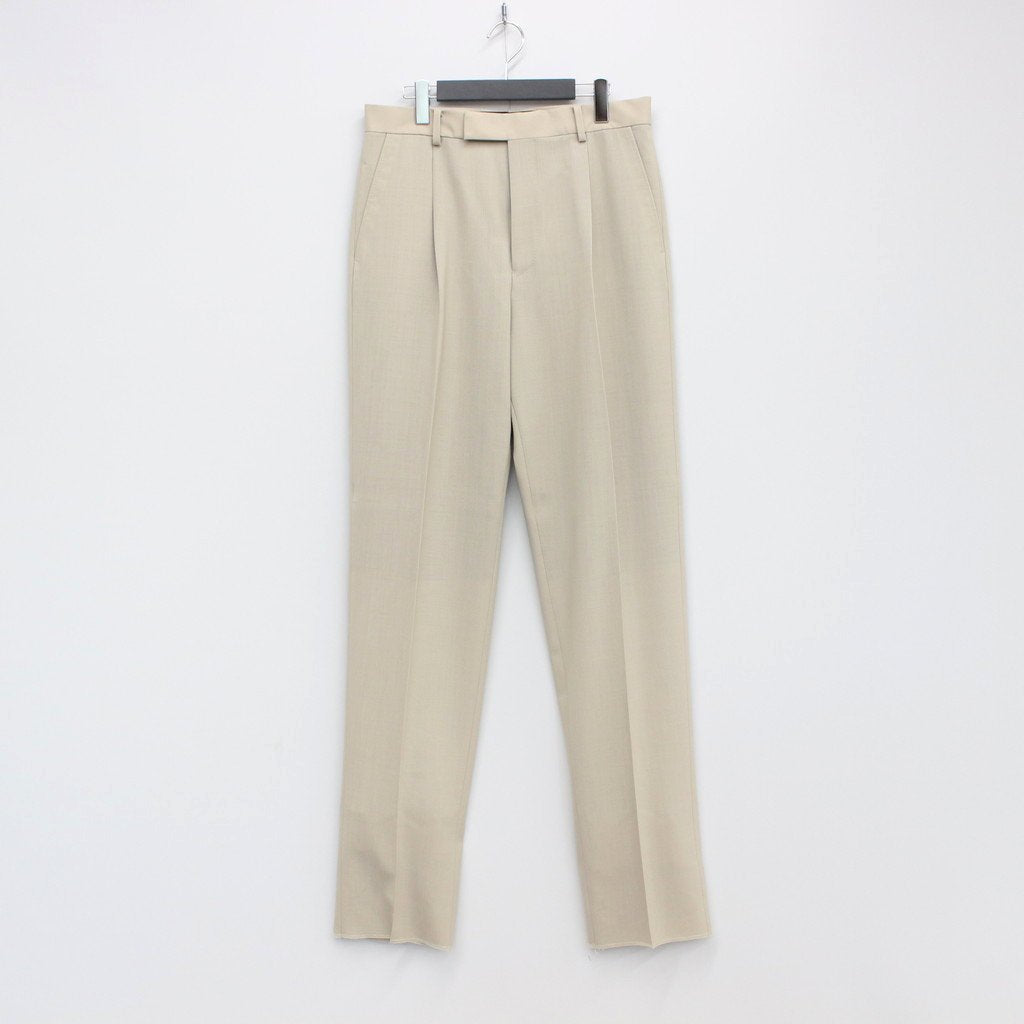 PLEATED TROUSERS -TYPE 2- #L-BEIGE [23SS-WMP-TR05 / 24SSE-WMP-TR02]