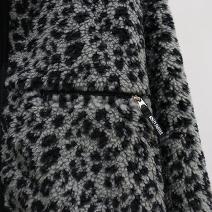 REVERSIBLE LEOPARD BOA JACKET #GRAY [23FW-WMO-OD06]