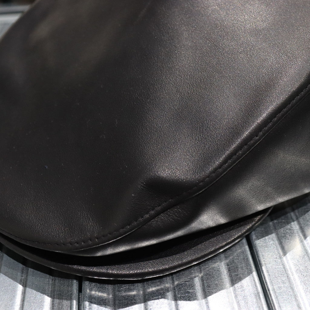 皮革馬爾科姆狩獵#黑色 [23FW-H07]