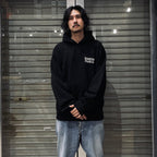 HEAVY WEIGHT PULLOVER HOODED SWEAT SHIRT -TYPE 2- #BLACK [24SS-WMC-SS05]