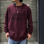 CREW NECK SWEAT SHIRT -TYPE 1- #BURGUNDY [24SS-WMC-SS01]