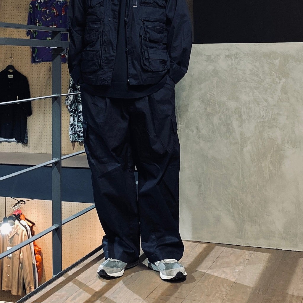 PIGMENT DYE CARGO TROUSERS #NAVY [FPU03241U0001]