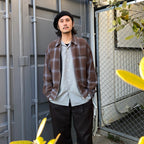 OMBRE CHECK 50'S JACKET -C- -TYPE 1- #BROWN [24SS-WMO-BL18]