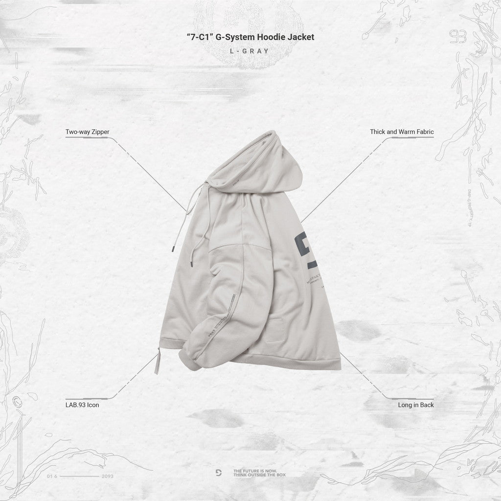 7-C1」 G-System Hoodie Jacket #GRAY [GOOPI-23AW-OCT-02] – cocorozashi