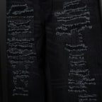 BORO 吊帶牛仔褲 #黑色 [24SS-FS-04 / FS1403]