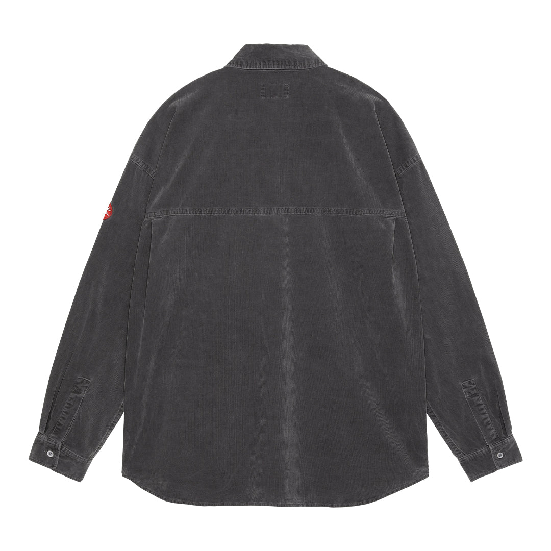 OVERDYE CORD DESIGN BIG SHIRT #CHARCOAL [CES24SH04] – cocorozashi