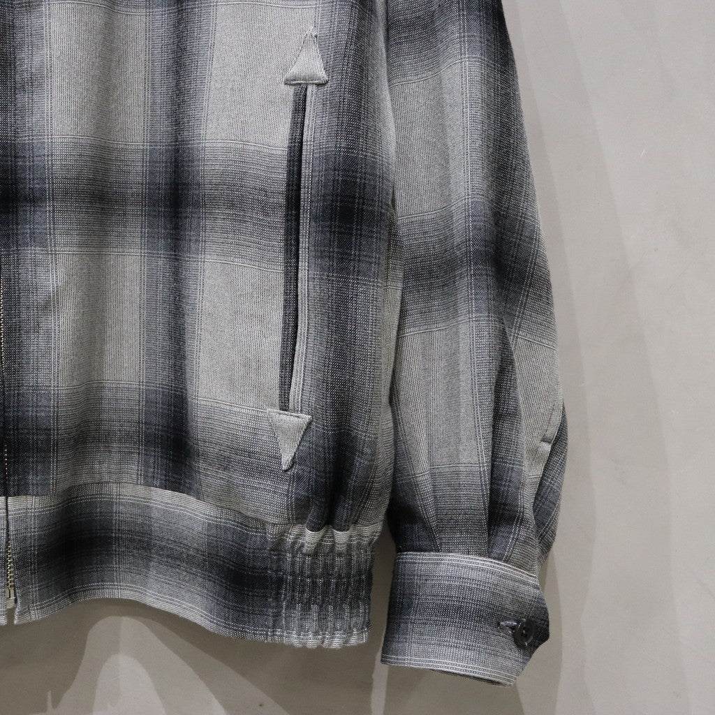 OMBRE CHECK 50'S JACKET -B- -TYPE 2- #GRAY [24SS-WMO-BL16]