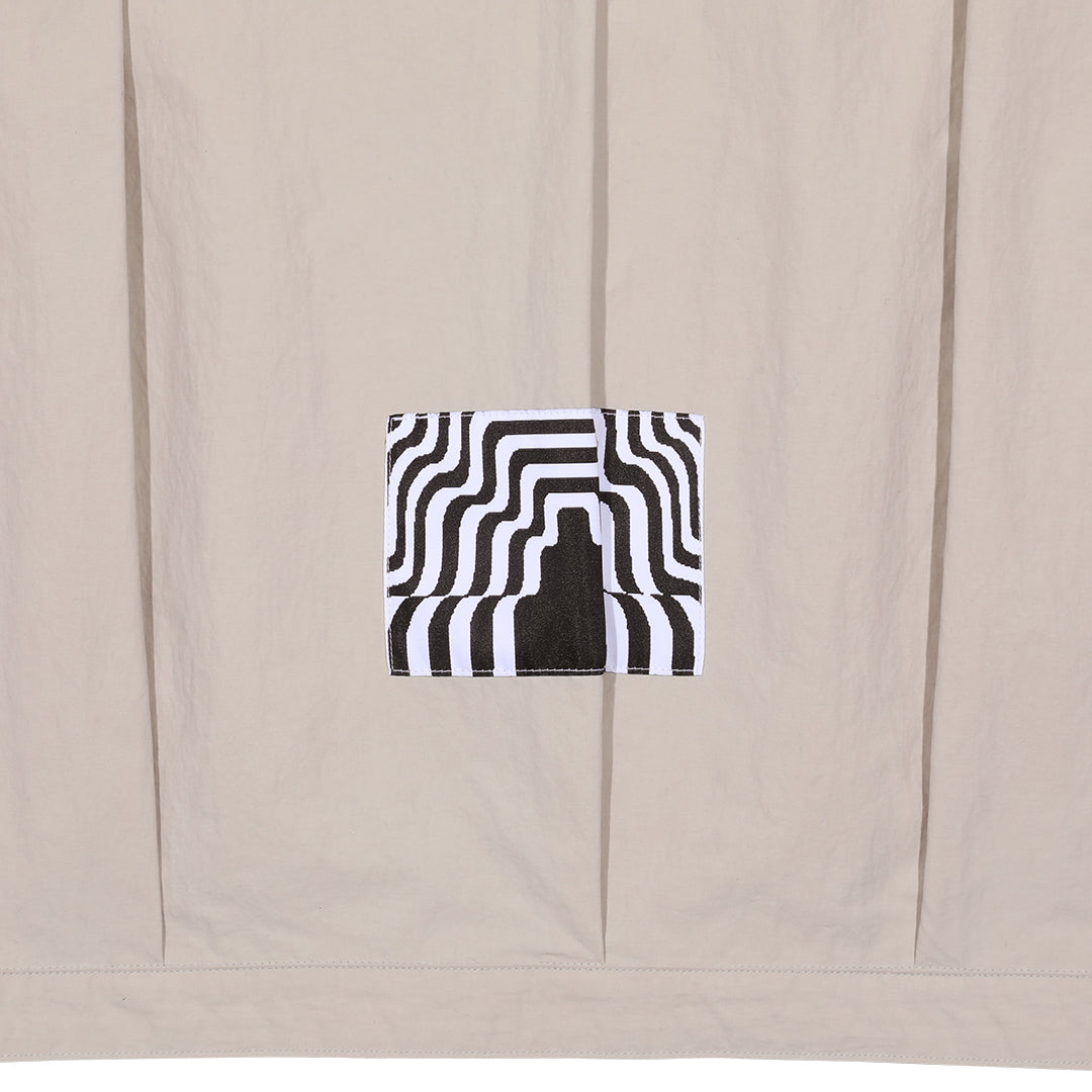 STAND COLLAR NYLON ZIP JACKET #BEIGE [CES24JK14]