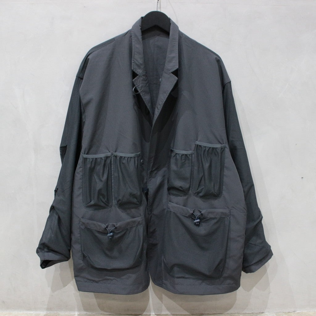 TECH LOOSE 2B JACKET TWILL #CHARCOAL [BJ-56024]