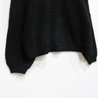 SPLICE KNIT SWEATER #BLACK [FW23-KN01]