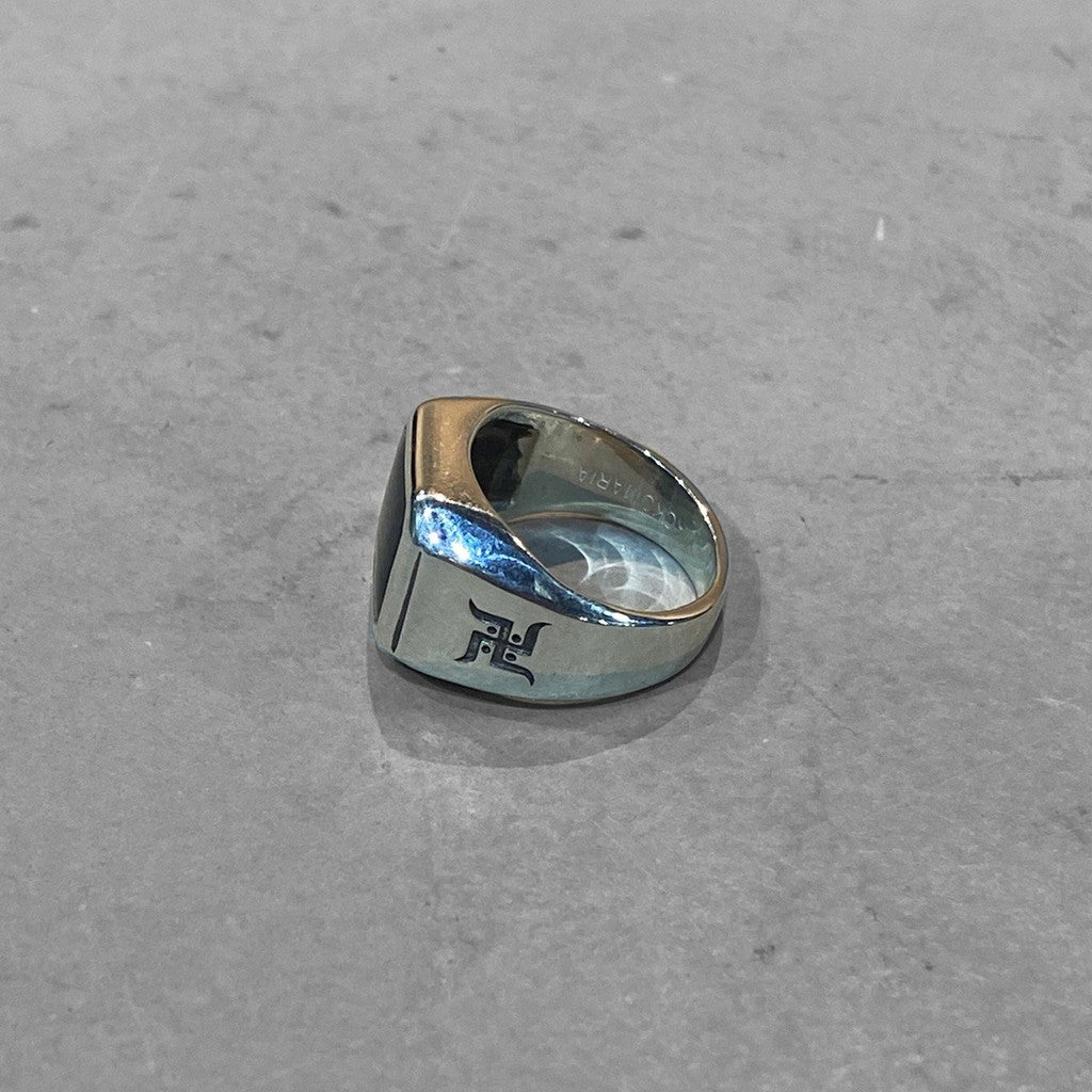 血石圖章戒指 - 類型 2- #SILVER [WMGP-RG11]