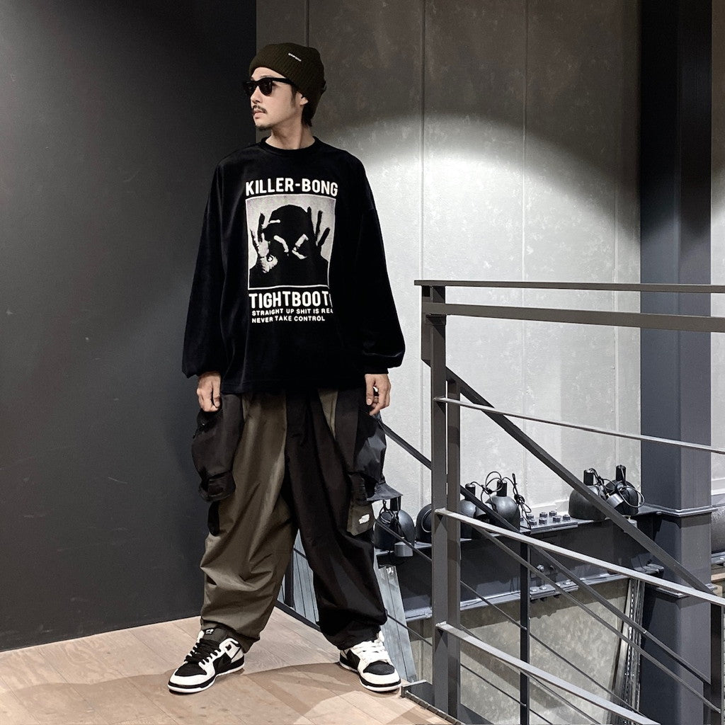 TBKB | HAND SIGN VELOURS #BLACK [FW23-TBKB10]