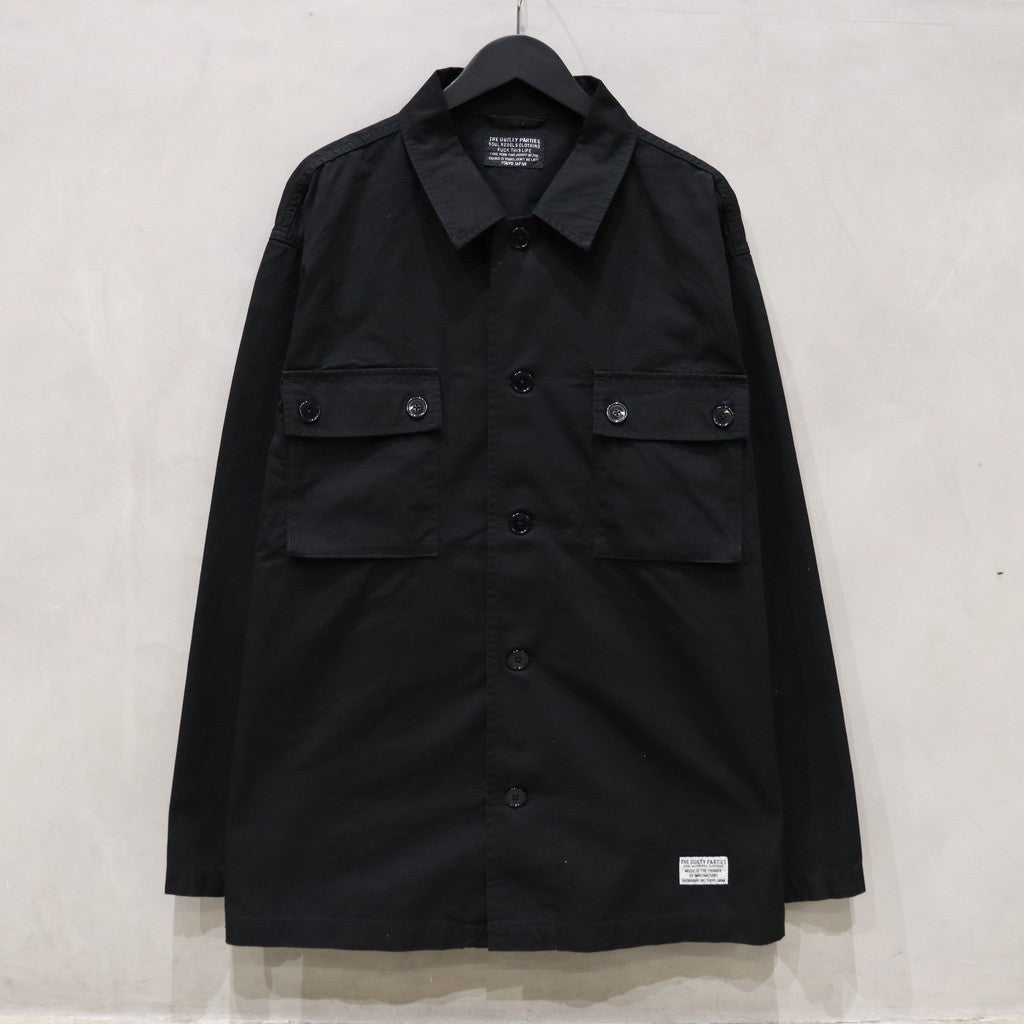 ARMY SHIRT -TYPE 2- #BLACK [24SS-WMO-ML10]