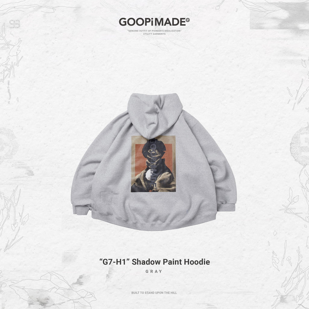 "G7-H1" 陰影漆連帽衫 #GRAY [GOOPI-23AW-OCT-03]