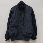 科技軍裝甲板夾克佩斯利 #D-海軍藍 [BJ-32024]