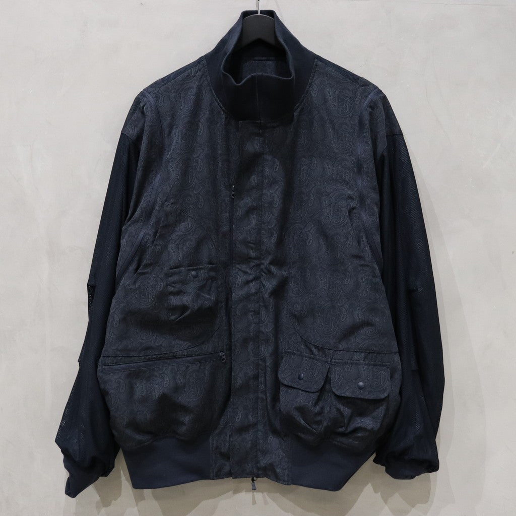 科技軍裝甲板夾克佩斯利 #D-海軍藍 [BJ-32024]