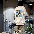 藍色音符 | 圓領運動衫 - 類型 1- #白色 [BLUENOTE-WM-SS05]