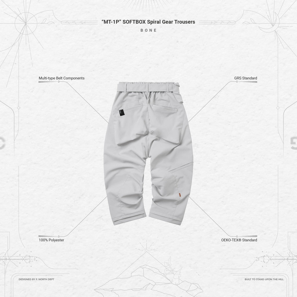 「MT-1P」 SOFTBOX Spiral Gear Trousers #BONE [GOOPI-23AW-JAN-01]