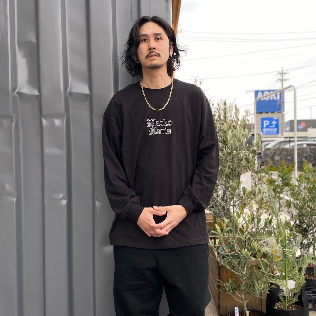 提姆李 | 圓領長袖 T 卹 #黑色 [24SS-WMT-LT02]