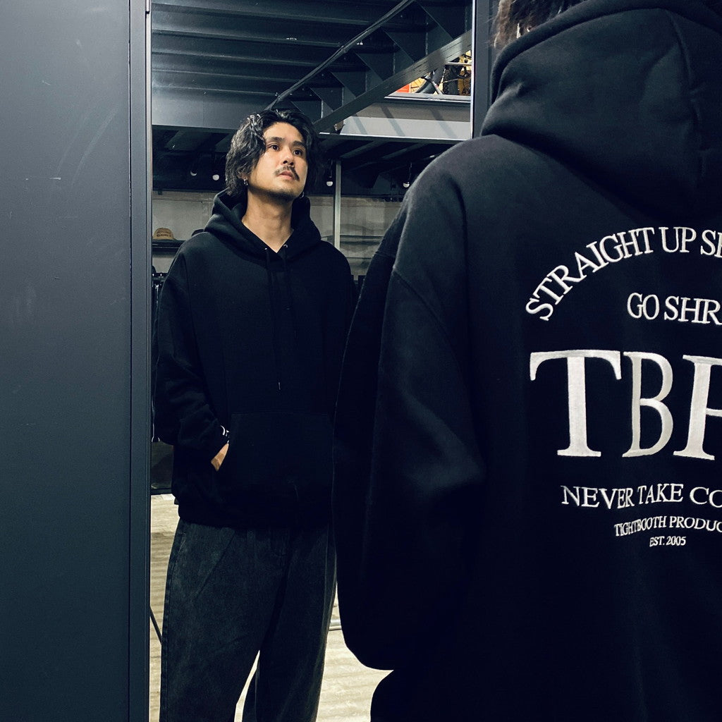 STRAIGHT UP HOODIE #BLACK [FW23-SW03]