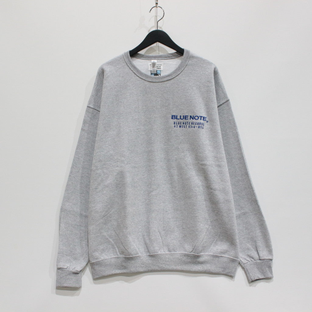 BLUE NOTE | CREW NECK SWEAT SHIRT -TYPE 1- #GRAY [BLUENOTE-WM-SS05]