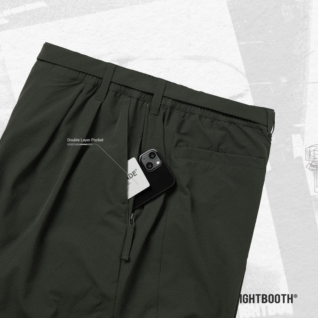 TBPR | "GMT-03P" Strap Baggy Slacks #BREWSTER GREEN [GOOPI-23AW-DEC-TBPR-05]