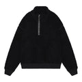 HEAVY WOOL BOA HALF ZIP #BLACK [CES24CS22]