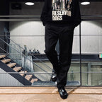 褶襉長褲 - 型號 2- #黑色 [24SSE-WMP-TR05]