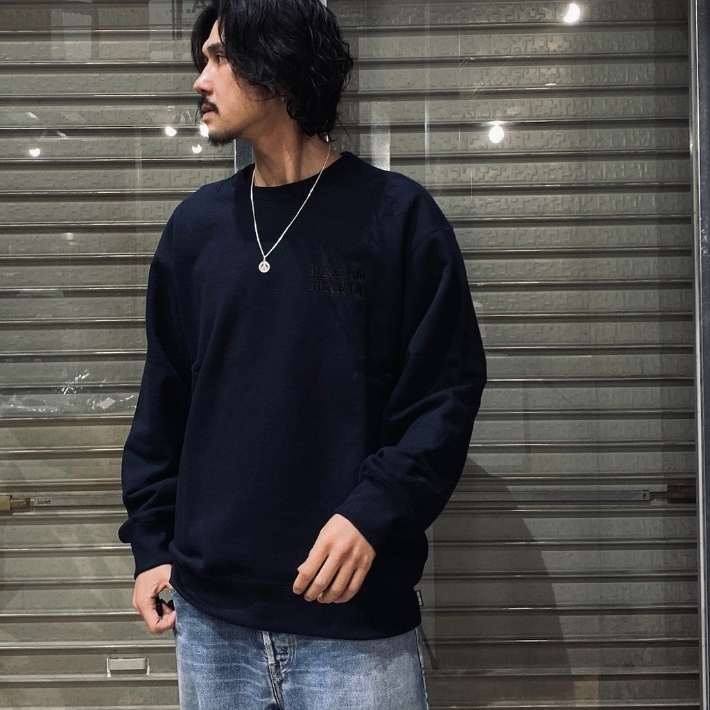 HEAVY WEIGHT CREW NECK SWEAT SHIRT -TYPE 2- #NAVY [24SS-WMC-SS07] –  cocorozashi