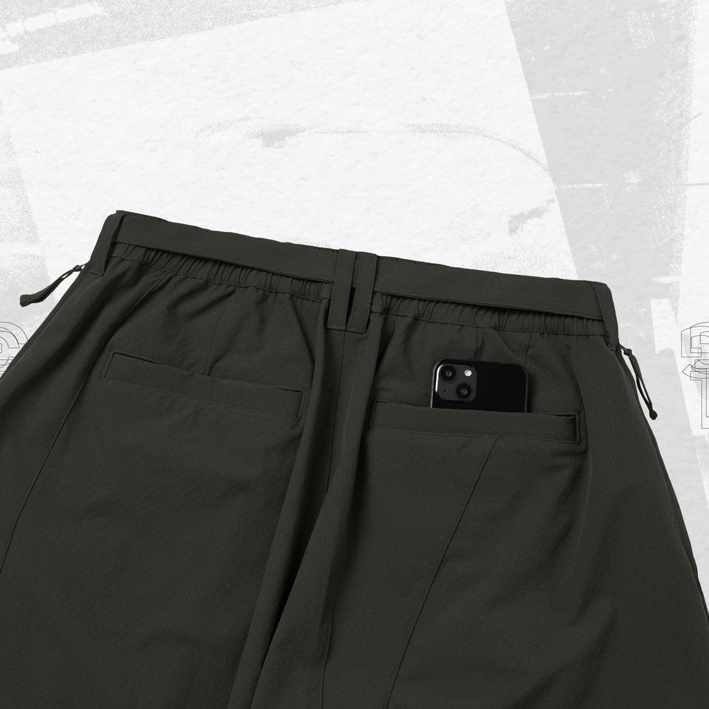 TBPR | "GMT-03P" Strap Baggy Slacks #BREWSTER GREEN [GOOPI-23AW-DEC-TBPR-05]